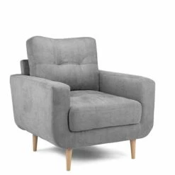 House Of Bling Furniture Boutique Clara Grey Fabric Sofa Sofa Sets