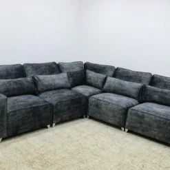 House Of Bling Furniture Corner Sofas Hunter Corner Sofa In Monaco Fabric