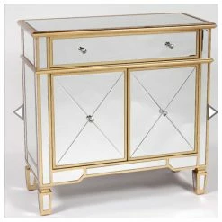 House Of Bling Furniture Boutique Valencia Gold Small Sideboard Cabinet