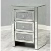 House Of Bling Furniture Boutique Zara Crushed Diamond 3 Drawer Bedside Cabinet 2 House Of Bling Furniture Boutique Zara Crushed Diamond 3 Drawer Bedside Cabinet
