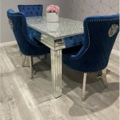 House Of Bling Furniture Boutique Crushed Mirror Dining Table Round Tables
