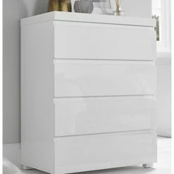 House Of Bling Furniture Boutique Porto White Gloss Drawers