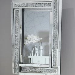 House Of Bling Furniture Boutique Crushed Diamond Venice Rectangle Mirror Mirrors