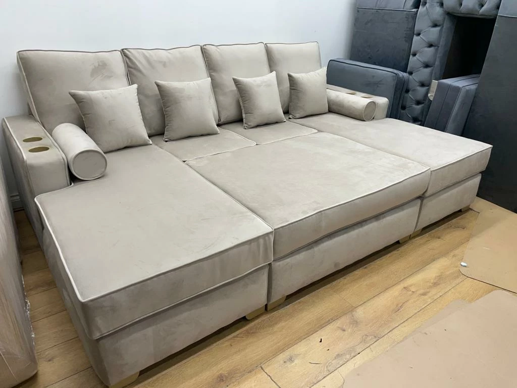 House Of Bling Furniture Boutique Charles Gold Cup Holder Cinema Sofa With Pull Out Footstool Sofas 5 House Of Bling Furniture Boutique Charles Gold Cup Holder Cinema Sofa With Pull Out Footstool Sofas