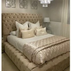 House Of Bling Furniture Boutique Beds Royal Bed 60 Inches High.