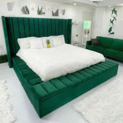 House Of Bling Furniture Boutique Beds Royal Thomas Storage Wing Bed.