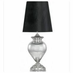 House Of Bling Furniture Boutique Lamps Large Chrome And Black Snake Skin Shade Lamp