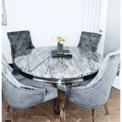 House Of Bling Furniture Boutique Oxford Dining Table With Lion Knock Chairs Dining Tables And Chairs Sets