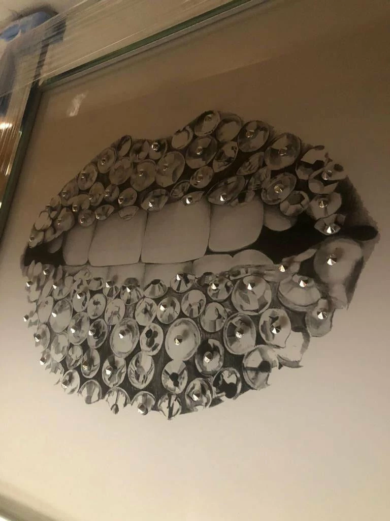 House Of Bling Furniture Boutique Studded Lips 3D Picture 4 House Of Bling Furniture Boutique Studded Lips 3D Picture