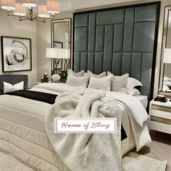 House Of Bling Furniture Boutique Brick Lane Wallboard Complete With Bedbase Luxury Beds