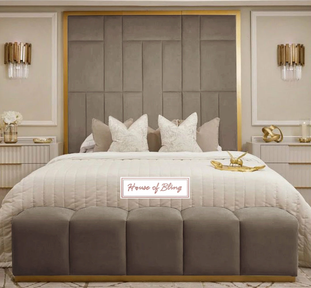 House Of Bling Furniture Beds Brick Lane Metal Trim Bed.. 3 House Of Bling Furniture Beds Brick Lane Metal Trim Bed..