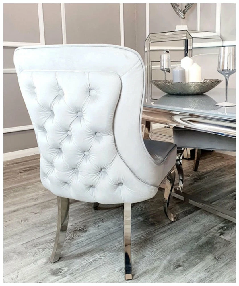 House Of Bling Furniture Boutique Buckingham Chair Light Grey Dining Chairs 3 House Of Bling Furniture Boutique Buckingham Chair Light Grey Dining Chairs