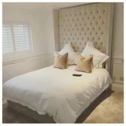 House Of Bling Furniture Boutique Beds Royal Roma Wing Back Bed.