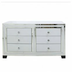House Of Bling Furniture Boutique Atlanta White Chest Of 6 Drawers