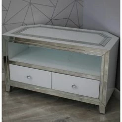House Of Bling Furniture Boutique TV Cabinets Bianca Corner Tv Unit