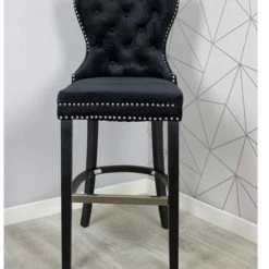 House Of Bling Furniture Boutique Bar Stools Lara Knock Bar Stool Black