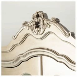 House Of Bling Furniture Boutique Anna Antique Silver Mirrored WArdrobe