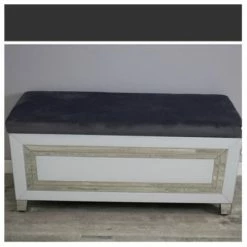 House Of Bling Furniture Boutique Bianca Ottoman Box