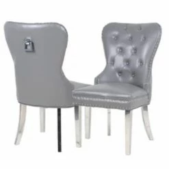 House Of Bling Furniture Boutique Dining Chairs Oxford Leather Knocker Chairs