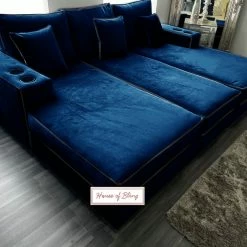 House Of Bling Furniture Boutique Sofas Harry Cinema Sofa With Contrast Piping