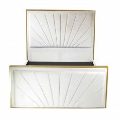 House Of Bling Furniture Boutique Beds Sunrise Luxury Metal Trim Bed