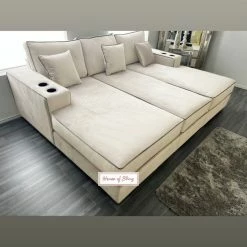 House Of Bling Furniture Boutique Sofas Harry Cinema Sofa With Contrast Piping