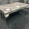 House Of Bling Furniture Boutique Dining Tables Cambridge Beige Marble Top
