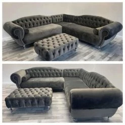 House Of Bling Furniture Boutique Corner Sofas Roseanna Corner Sofa.