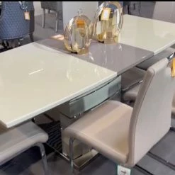 House Of Bling Furniture Milano Extending Dining Table And Chairs