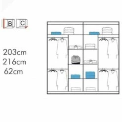 House Of Bling Furniture Boutique Chantel Wardrobe Different Size Options Available 13 House Of Bling Furniture Boutique Chantel Wardrobe Different Size Options Available