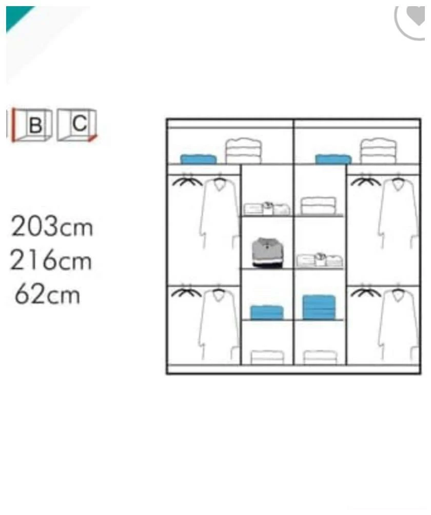 House Of Bling Furniture Boutique Chantel Wardrobe Different Size Options Available 8 House Of Bling Furniture Boutique Chantel Wardrobe Different Size Options Available