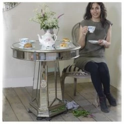 House Of Bling Furniture Boutique Dining Tables And Chairs Sets Venice Round Mirrorrd Dining Table