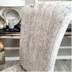 House Of Bling Furniture Boutique Dining Chairs Silver Crushed Velvet Paris Chair 7 House Of Bling Furniture Boutique Dining Chairs Silver Crushed Velvet Paris Chair