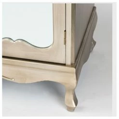 House Of Bling Furniture Boutique Anna Antique Silver Mirrored WArdrobe