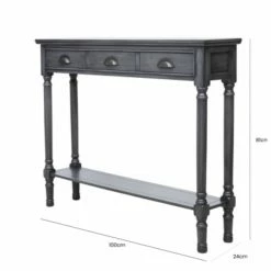 House Of Bling Furniture Boutique Delia Grey Wood Console Table