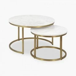 House Of Bling Furniture Boutique Side Tables Lara Marble Coffee Tables