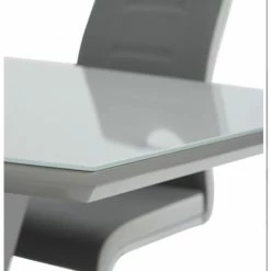 House Of Bling Furniture Boutique Grey High Gloss Extendable Table Dining Tables