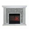 House Of Bling Furniture Boutique Tiered Crushed Diamond Fireplace