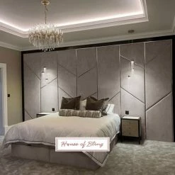 House Of Bling Furniture Boutique Lux Deco Wallboard Complete With Bedbase Luxury Beds