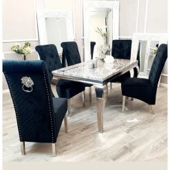 House Of Bling Furniture Boutique Dining Tables And Chairs Sets Cambridge Table With Lion Knock Chairs