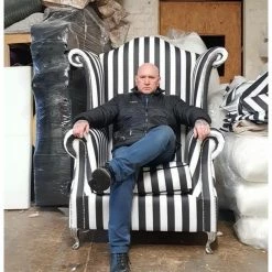 House Of Bling Furniture Boutique Occasional Chairs High Back Glamour Wing Chair