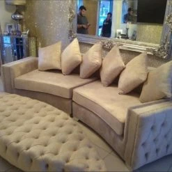 House Of Bling Furniture Boutique Curved New York Sofa Sofa Sets