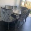 House Of Bling Furniture Boutique Cambridge Table With Valentino Chairs Dining Tables And Chairs Sets