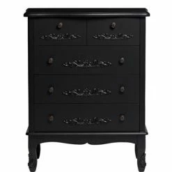 House Of Bling Furniture Boutique Antionette Chest Of 5 Drawers