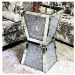 House Of Bling Furniture Boutique Crushed Diamond Column Stand