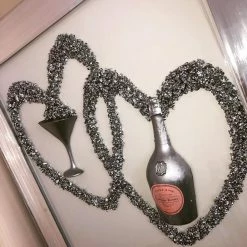 House Of Bling Furniture Boutique Champagne Heart 3D Art Prints