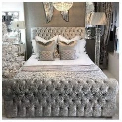 House Of Bling Furniture Boutique Beds Gracie Sleigh