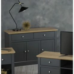 House Of Bling Furniture Boutique Cabinets Plymouth Sideboard Cabinet Grey