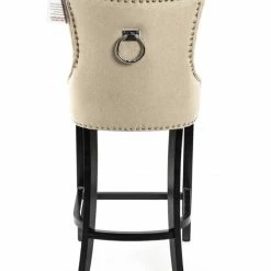 House Of Bling Furniture Boutique Cream Linen New York Bar Bar Stools