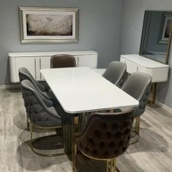 House Of Bling Furniture Boutique Dining Tables And Chairs Sets Brooklyn Dining Table Top With Our Moscow Chairs Chairs